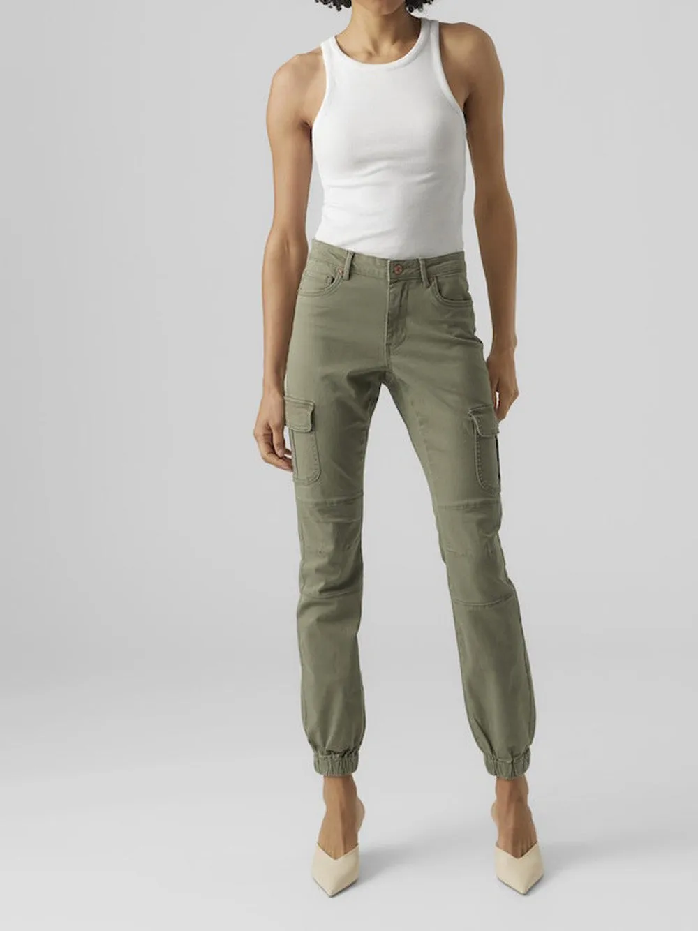 VERO MODA Pantalone Donna - Verde modello 10291832