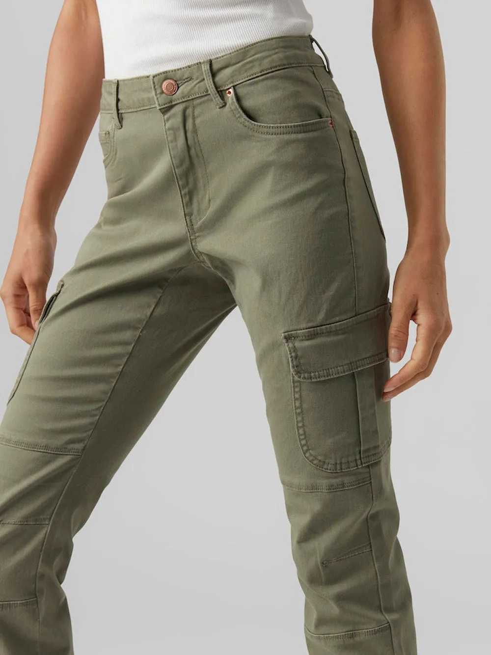 VERO MODA Pantalone Donna - Verde modello 10291832
