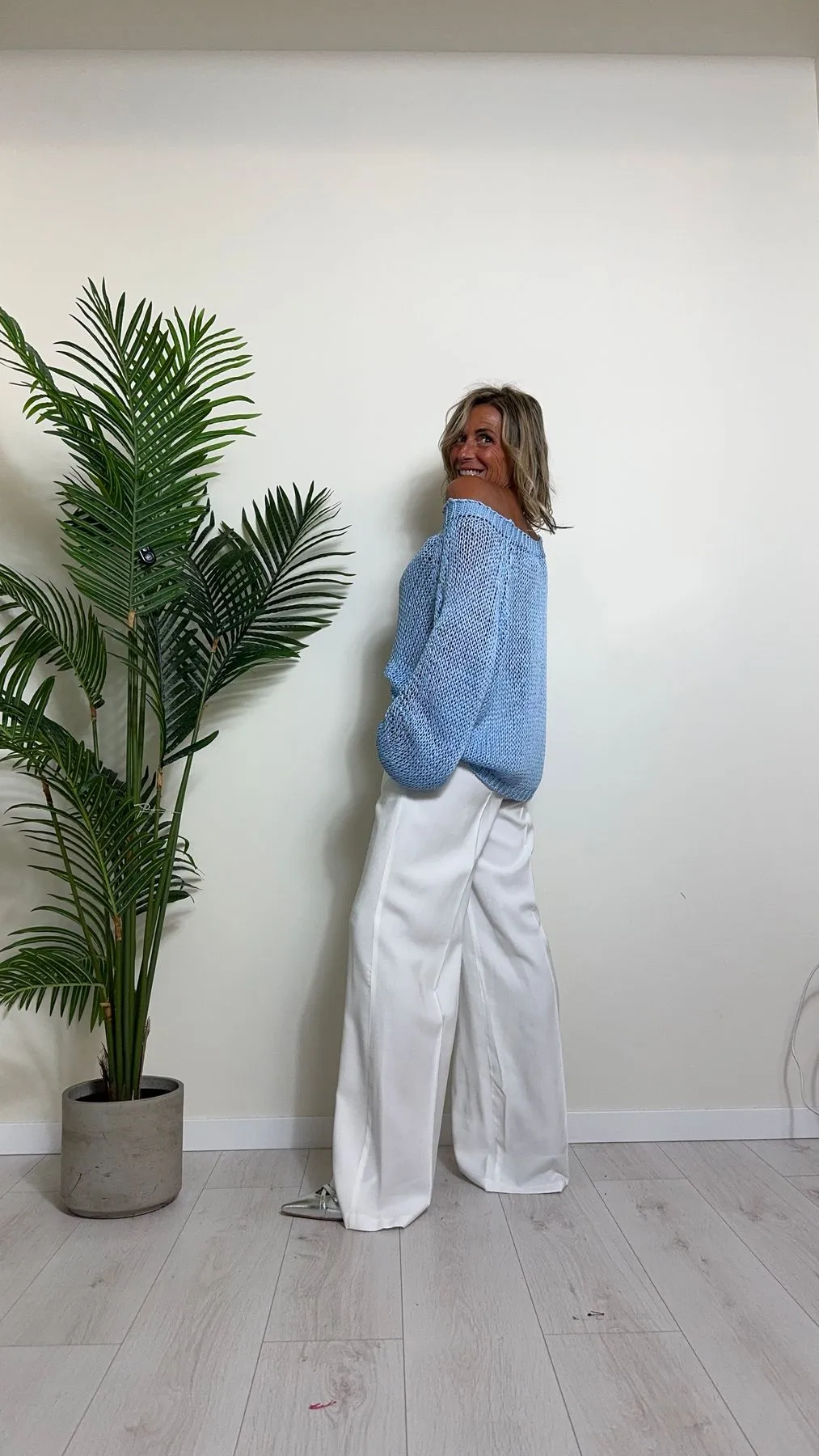 VICOLO - 33035B - PULL FETTUCCIA COTONE FLUIDO